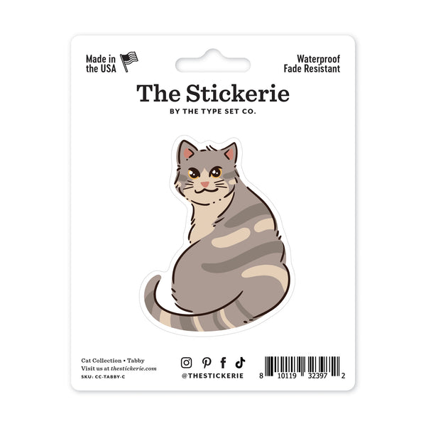 Classic Tabby Cat Sticker