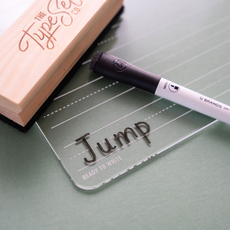 Acrylic Dry-Erase Freestyle Writing Practice Board