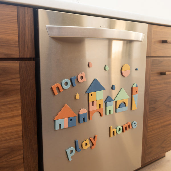 2" 75pc Lowercase Magnetic Letters in Rainbow Dream