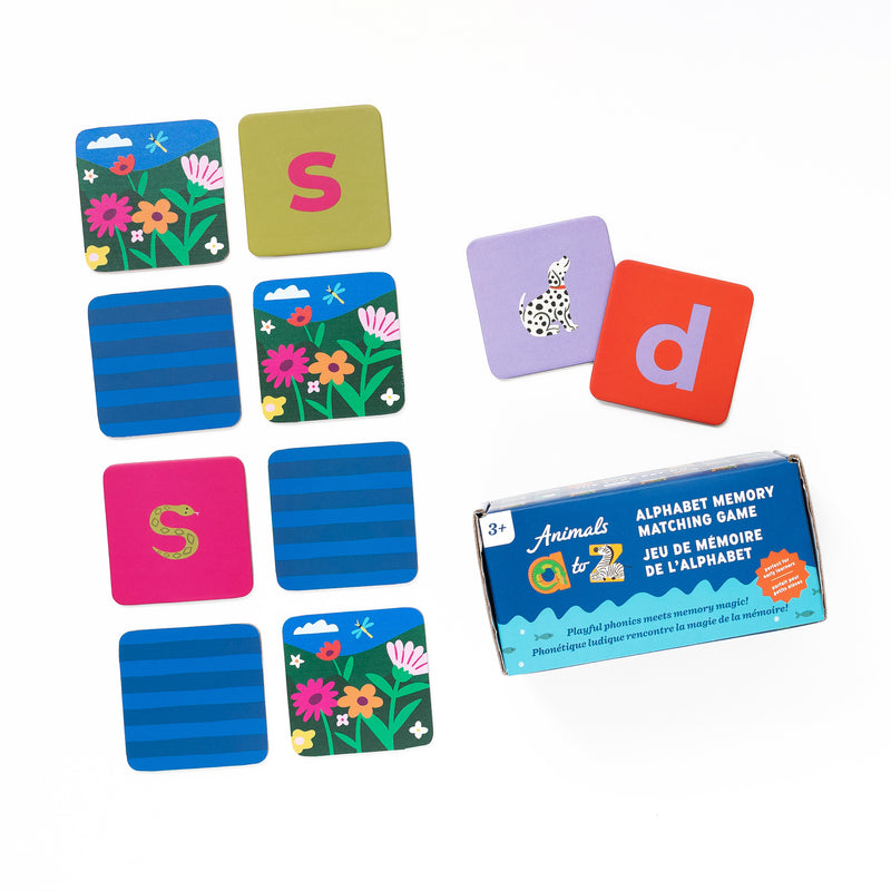 Animals A to Z Alphabet Memory Matching Game