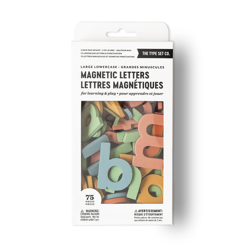 2" 75pc Lowercase Magnetic Letters in Rainbow Dream