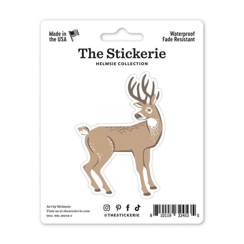 Helmsie Deer Buck Sticker