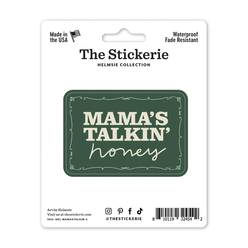 Helmsie Mama's Talkin' Sticker
