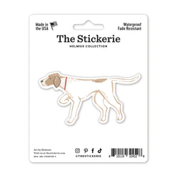 Helmsie Pointer Dog Sticker