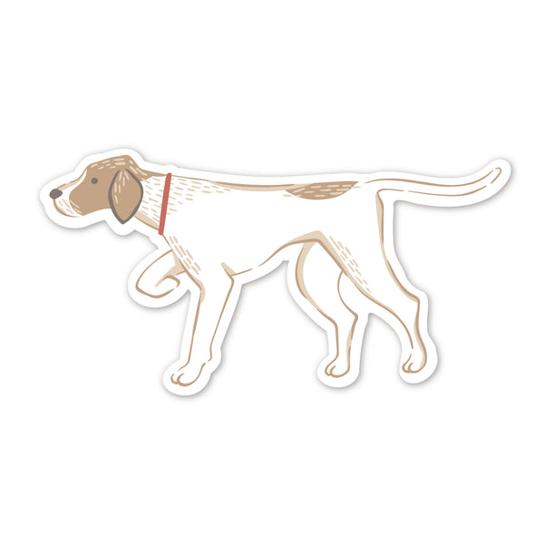 Helmsie Pointer Dog Sticker