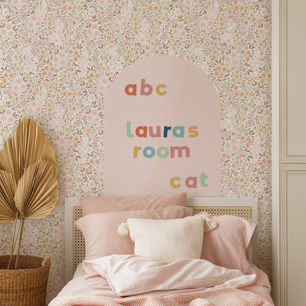 Blush Mini Arch Magnetic Wall Decal